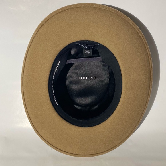 GIGI PIP Ty Upturned Brim Wool Hat Wide Brim - Picture 9 of 15